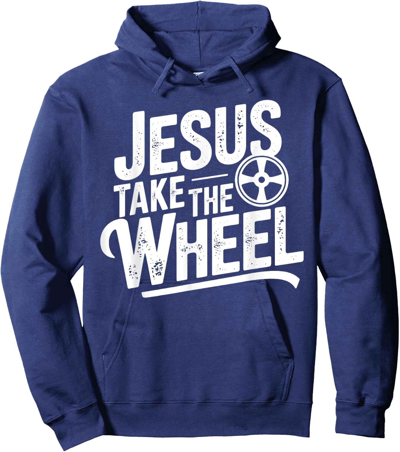 Jesus Take The Wheel Funny Christian Hoodie - Hoodie | Navy