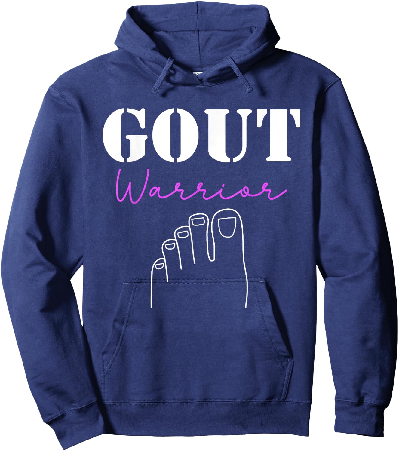 Gout Warrior Podagra Gout Awareness Arthritis Hoodie - Hoodie | Navy