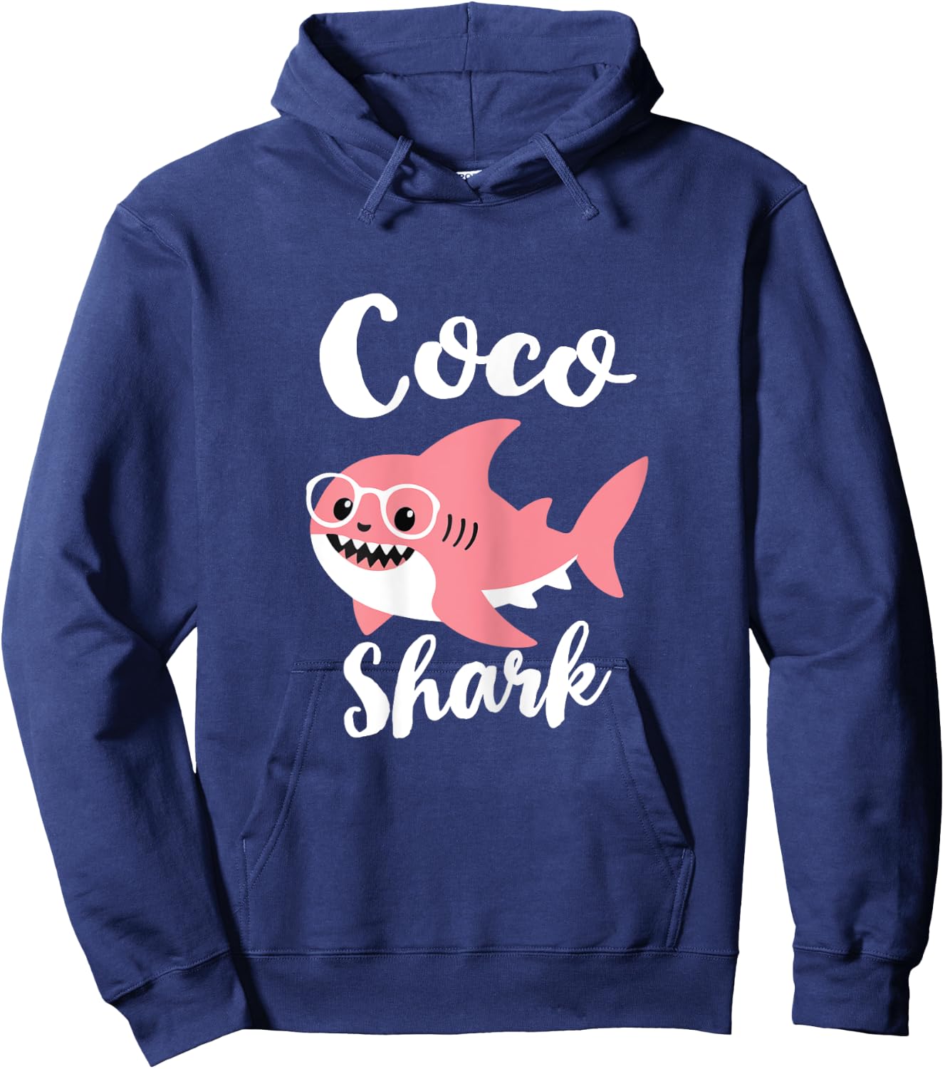 Coco Shark Mother's Day Grandma Funny Hoodie - Hoodie | Navy
