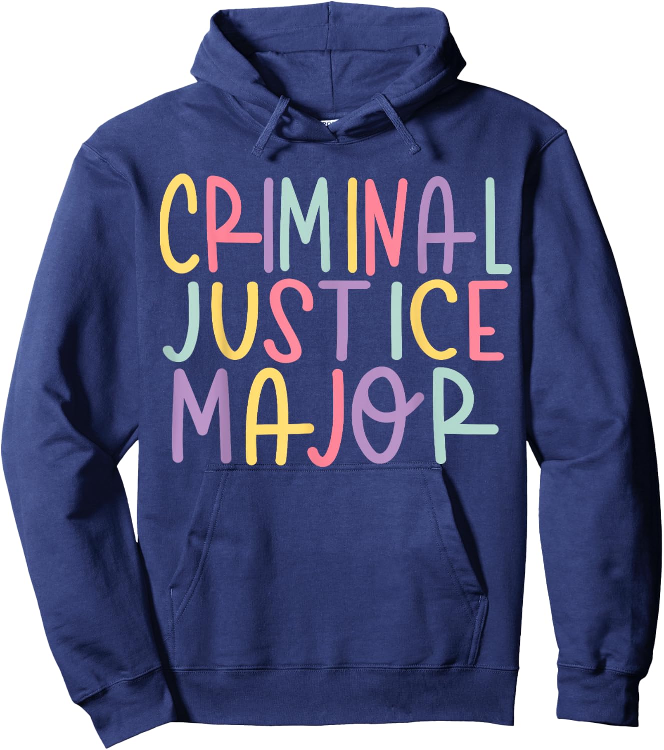Criminal Justice Major Hoodie - Hoodie | Navy