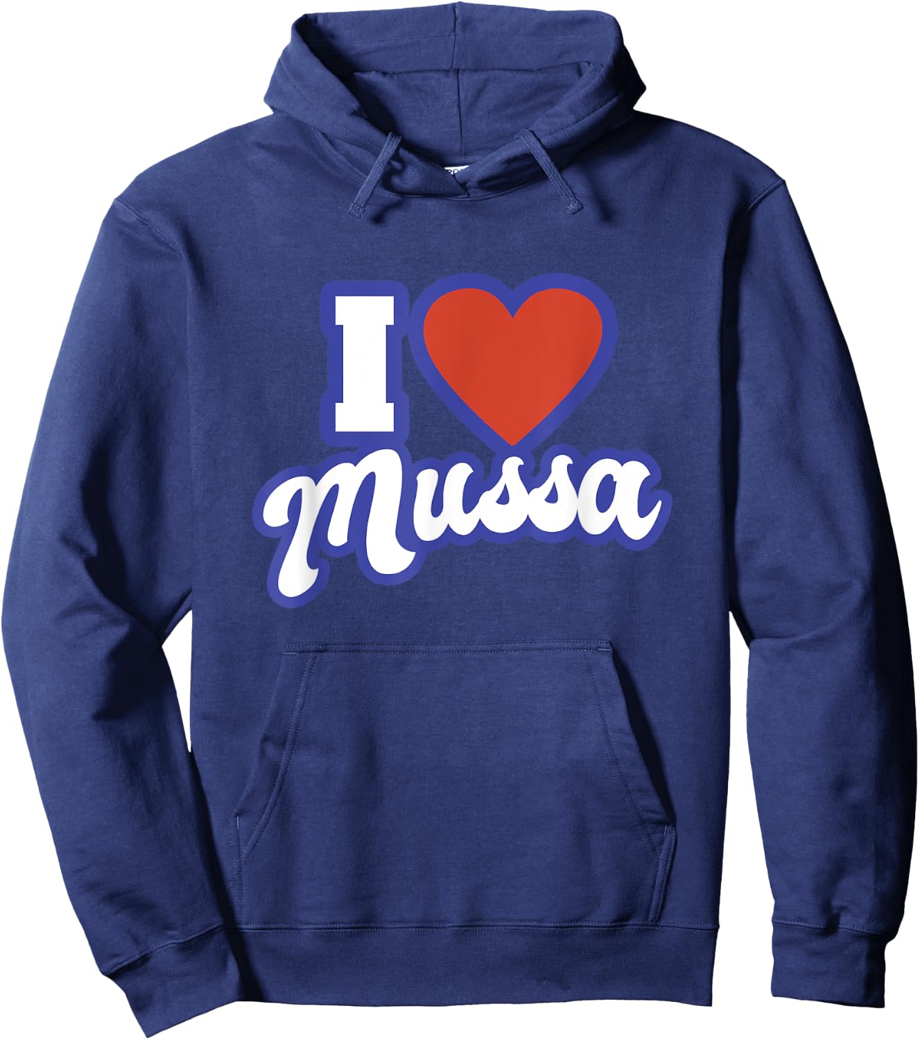I Love Mussa Hoodie - Hoodie | Navy