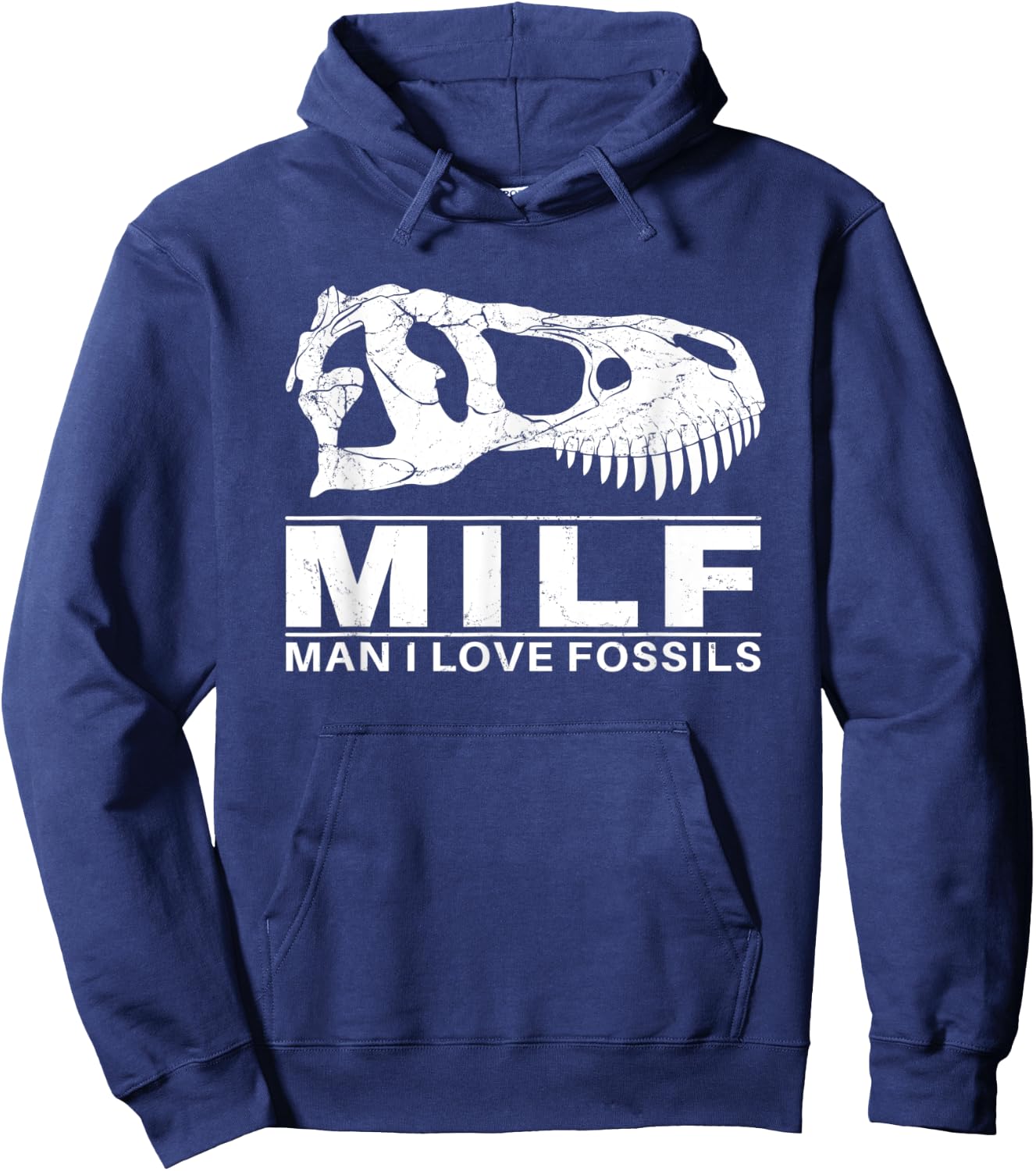 Man I love Fossils Tyrannosaurus Rex Hoodie - Hoodie | Navy
