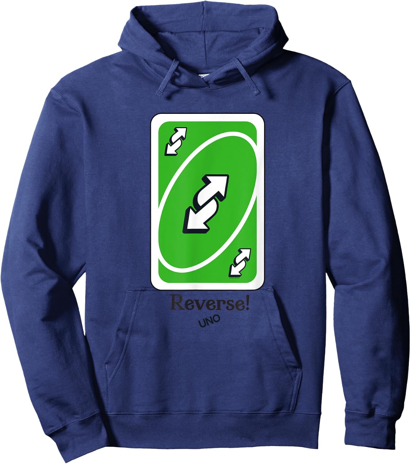 UNO - Green Reverse Card Hoodie - Hoodie | Navy