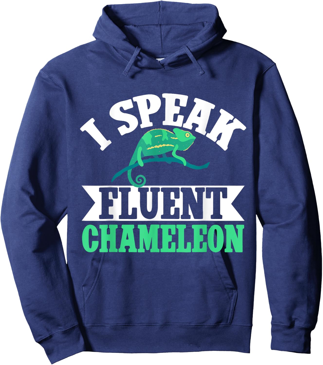 I speak fluent Chameleon Hoodie - Hoodie | Navy