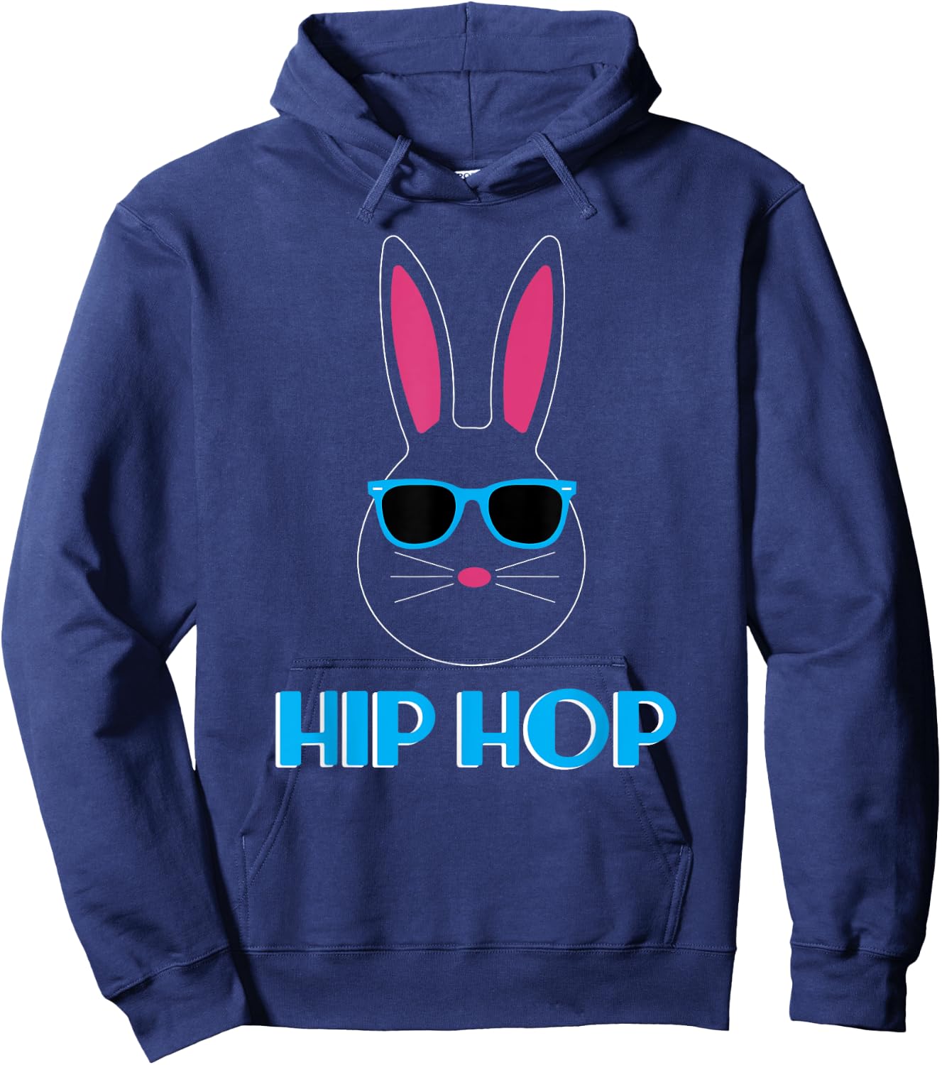 Hip Hop Easter Bunny Hoodie - Hoodie | Navy