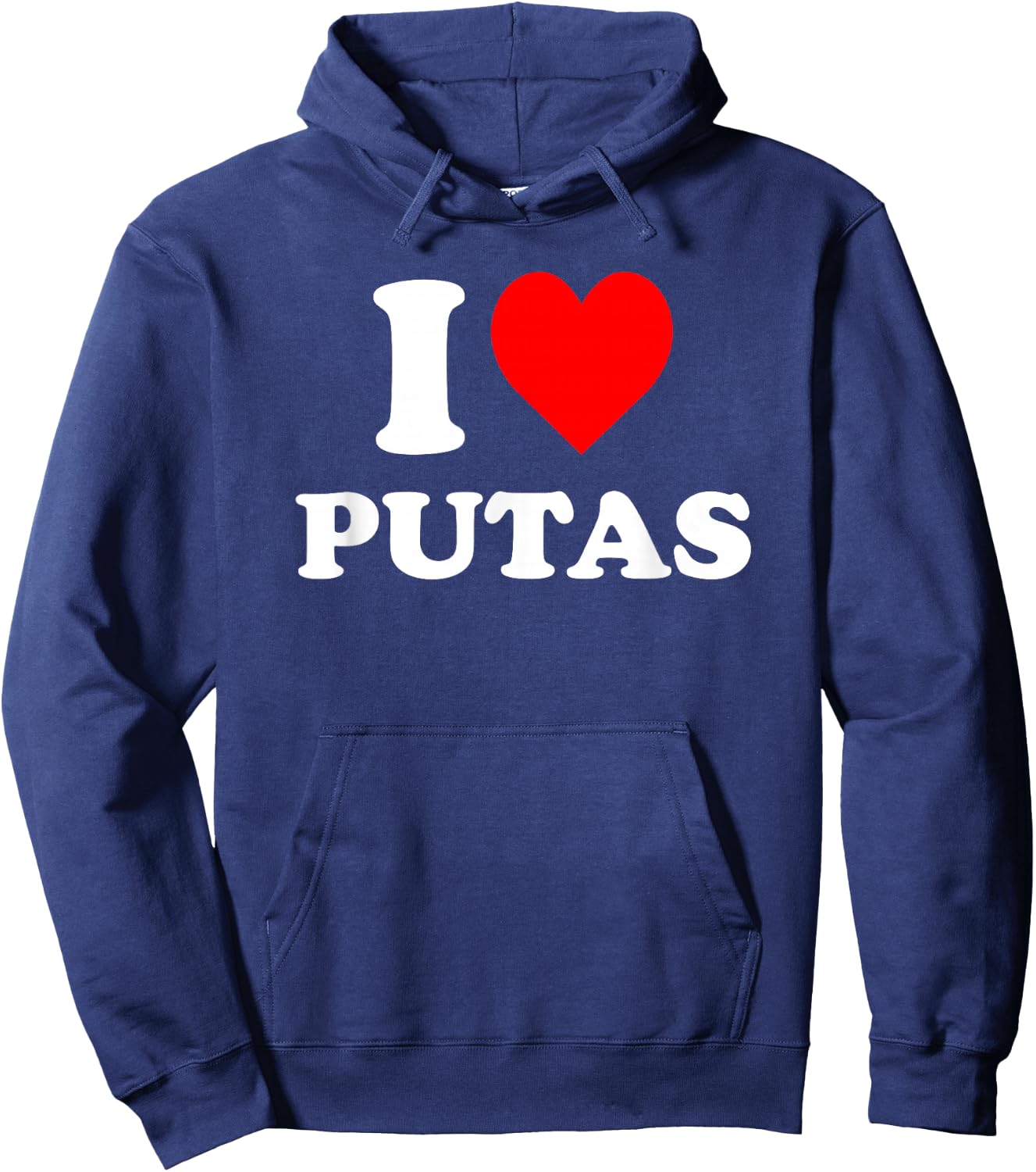 I Love Putas Hoodie - Hoodie | Navy