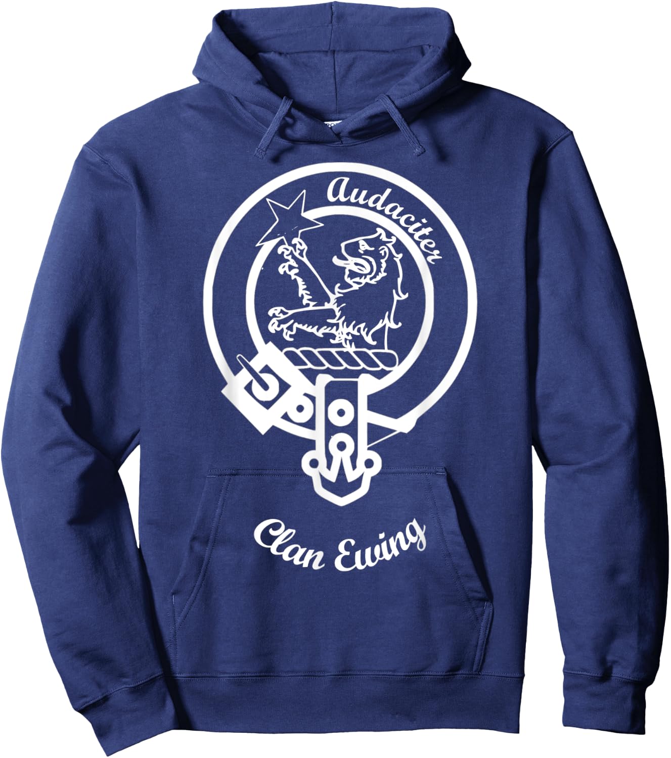 Clan Ewing surname last name Scottish crest Hoodie - Hoodie | Navy