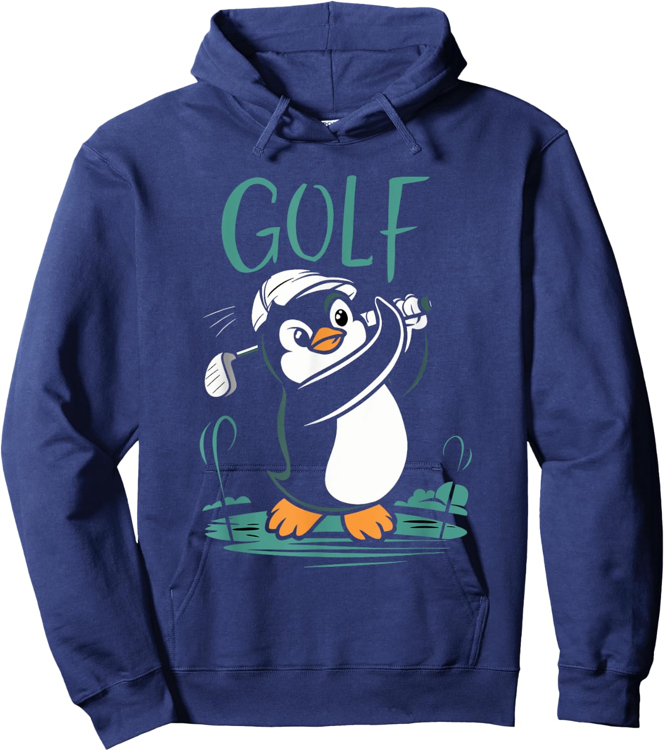 Golf Penguin Golfing Golf Player Cute Golfer Hoodie - Hoodie | Navy
