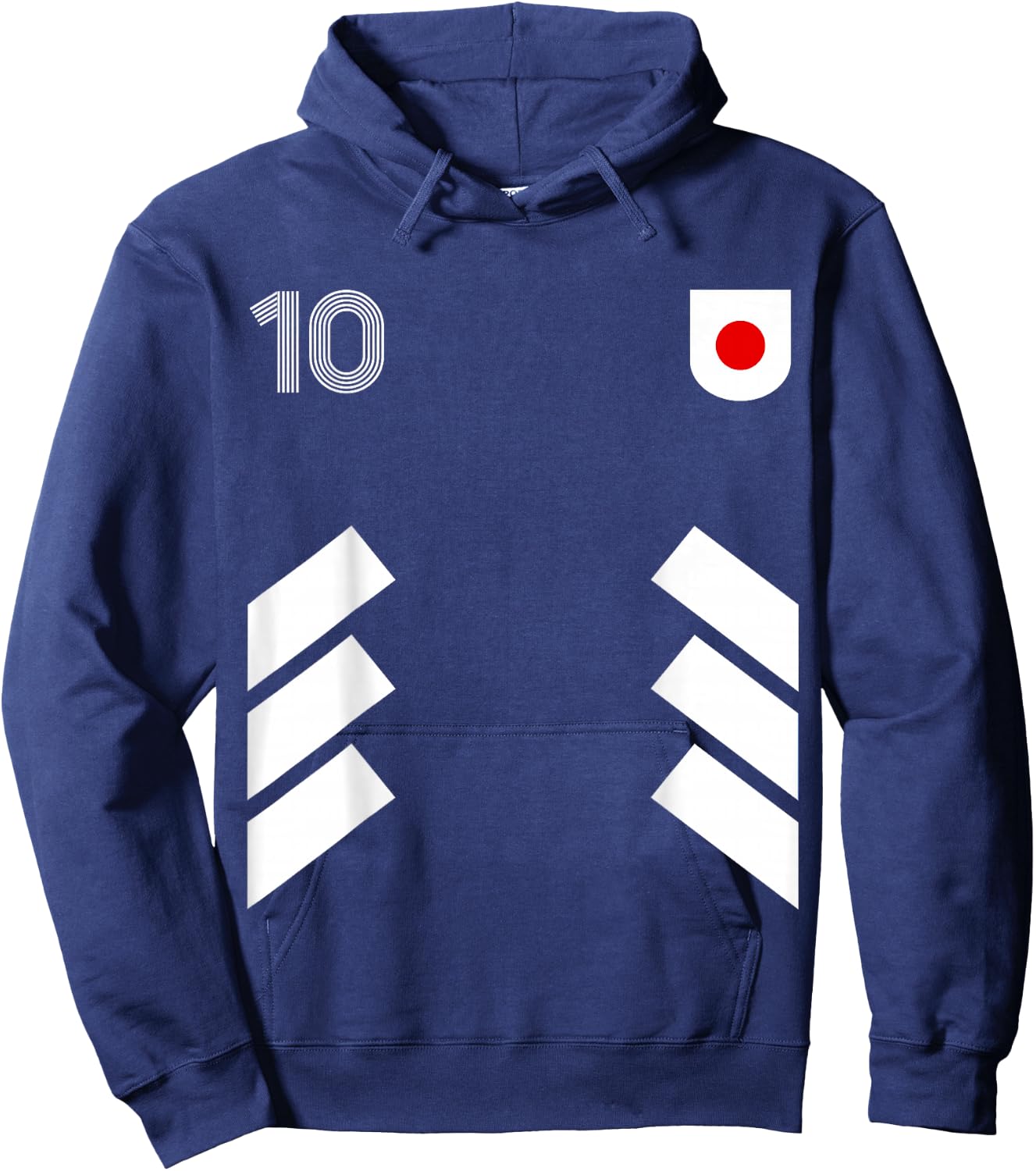 Retro10 Japan Football Japan Soccer Japan Flag Hoodie - Hoodie | Navy