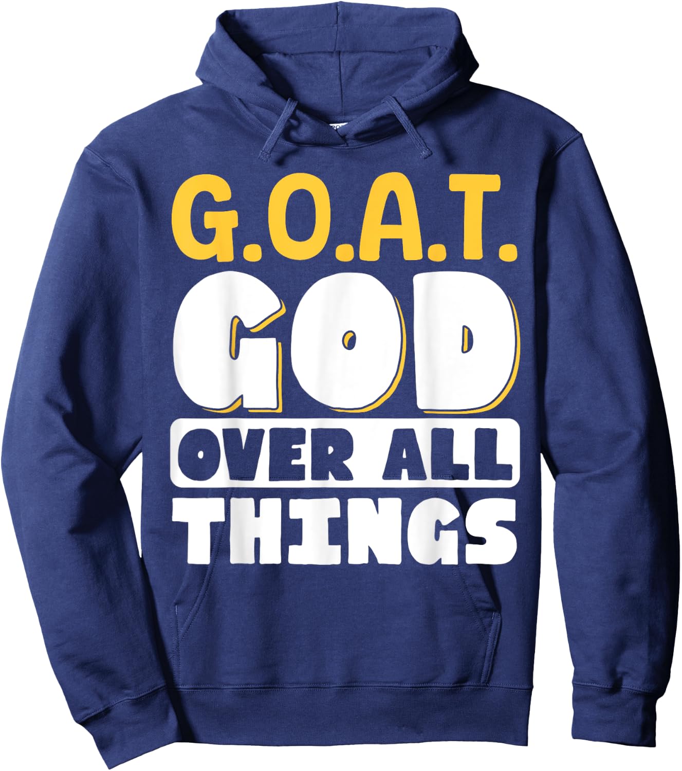 G.O.A.T. God Over All Things Hoodie - Hoodie | Navy