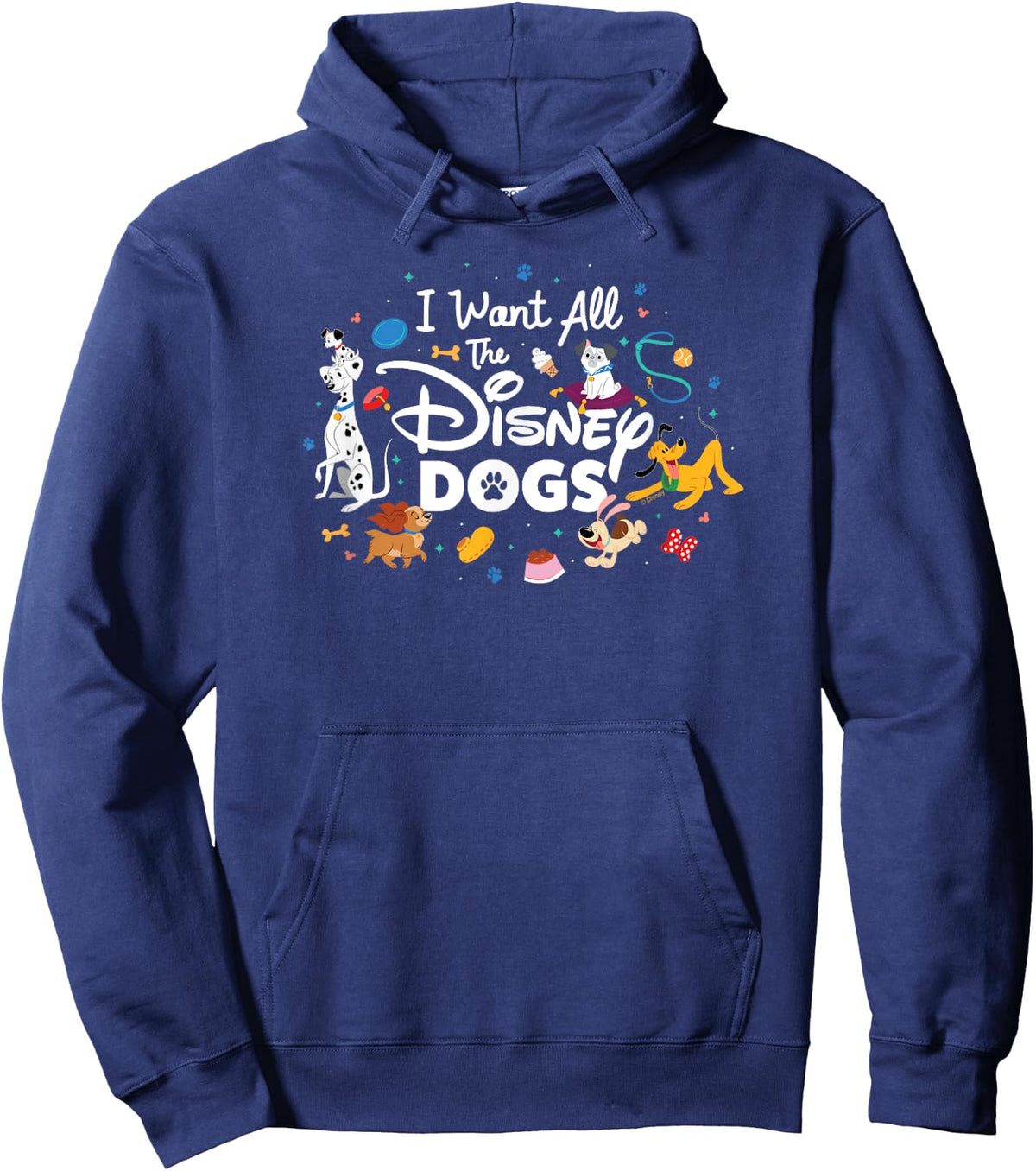Disney - I Want All The Disney Dogs! Hoodie - Hoodie | Navy