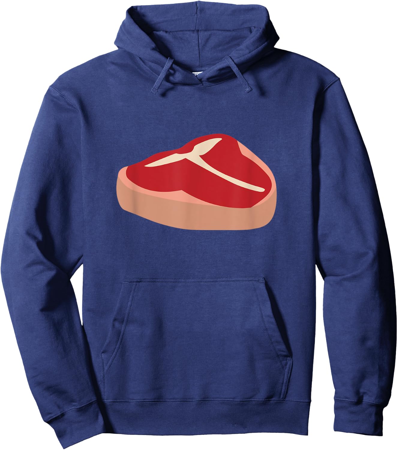 T-Bone Steak Funny Random Piece of Meat Hoodie - Hoodie | Navy