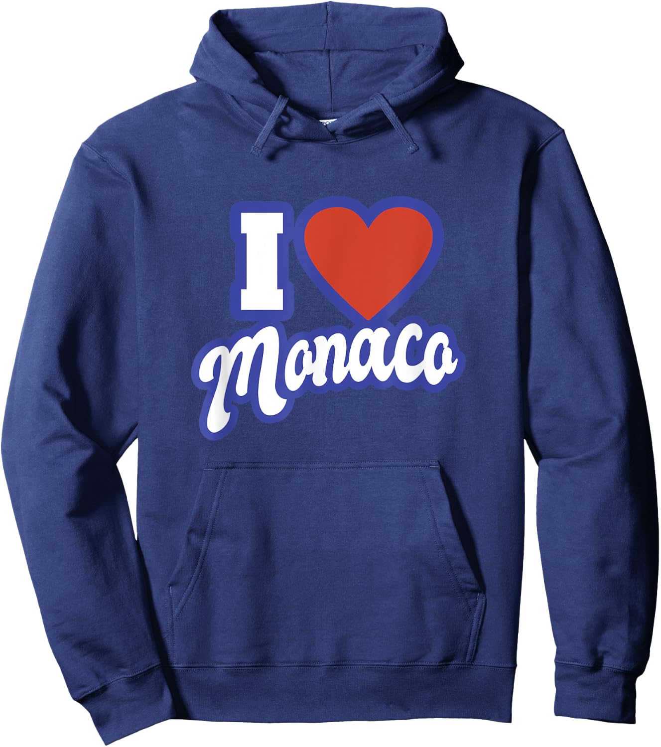 I Love Monaco Hoodie - Hoodie | Navy