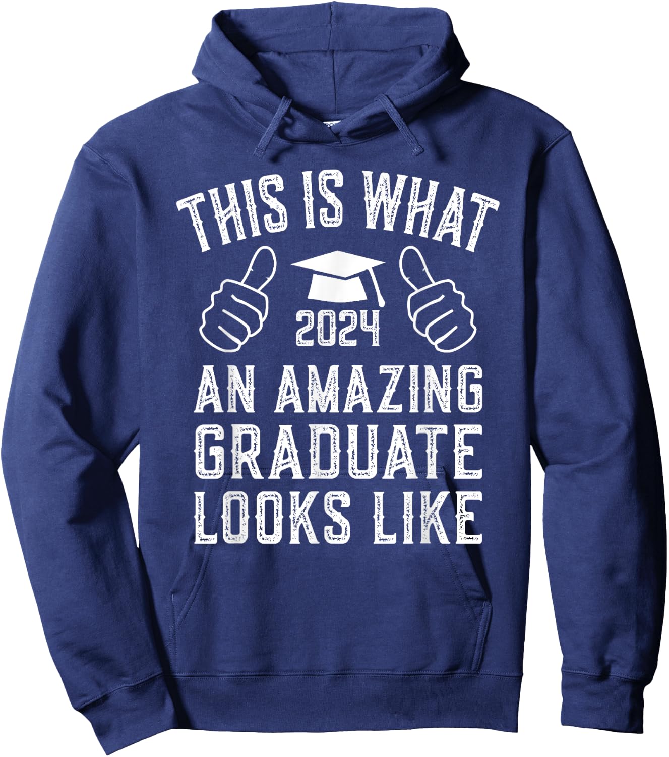 Amazing Graduate 2024 Graduation Hoodie - Hoodie | Navy