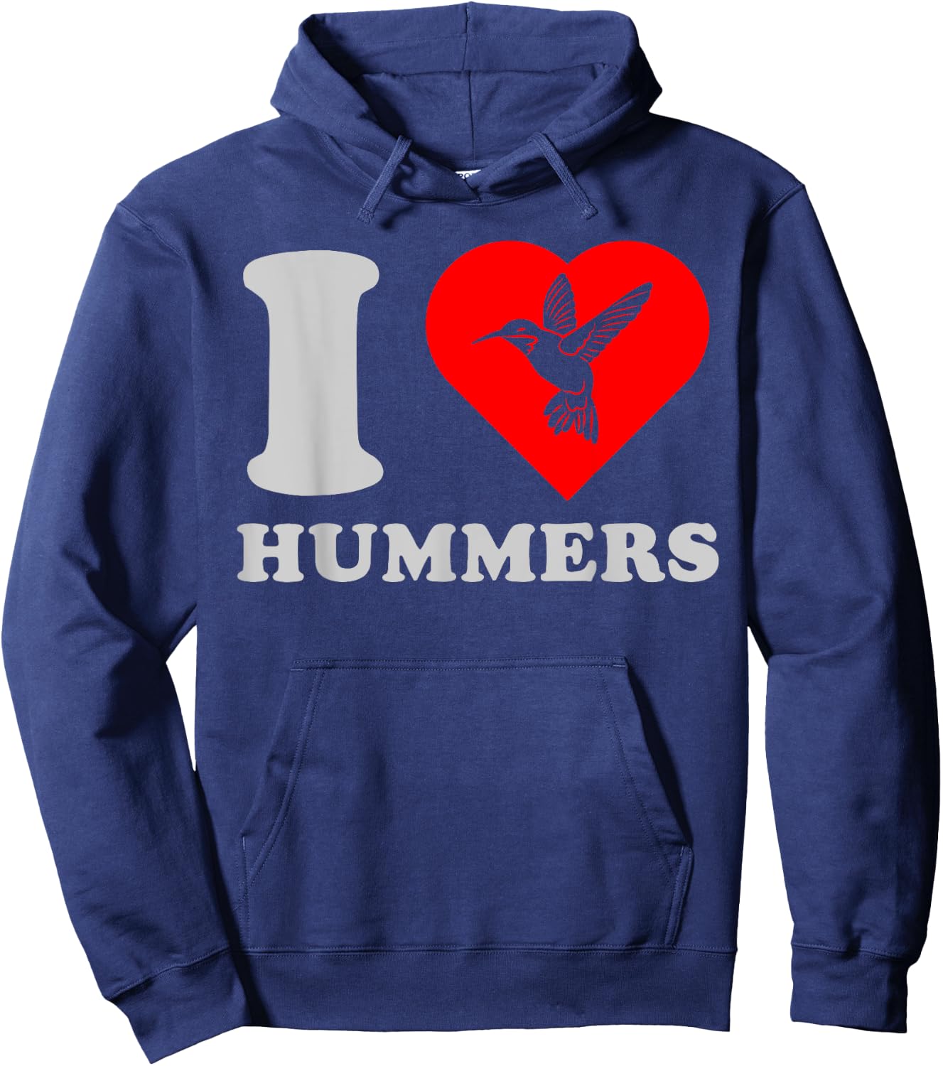 I Love Hummers Bird Hoodie - Hoodie | Navy