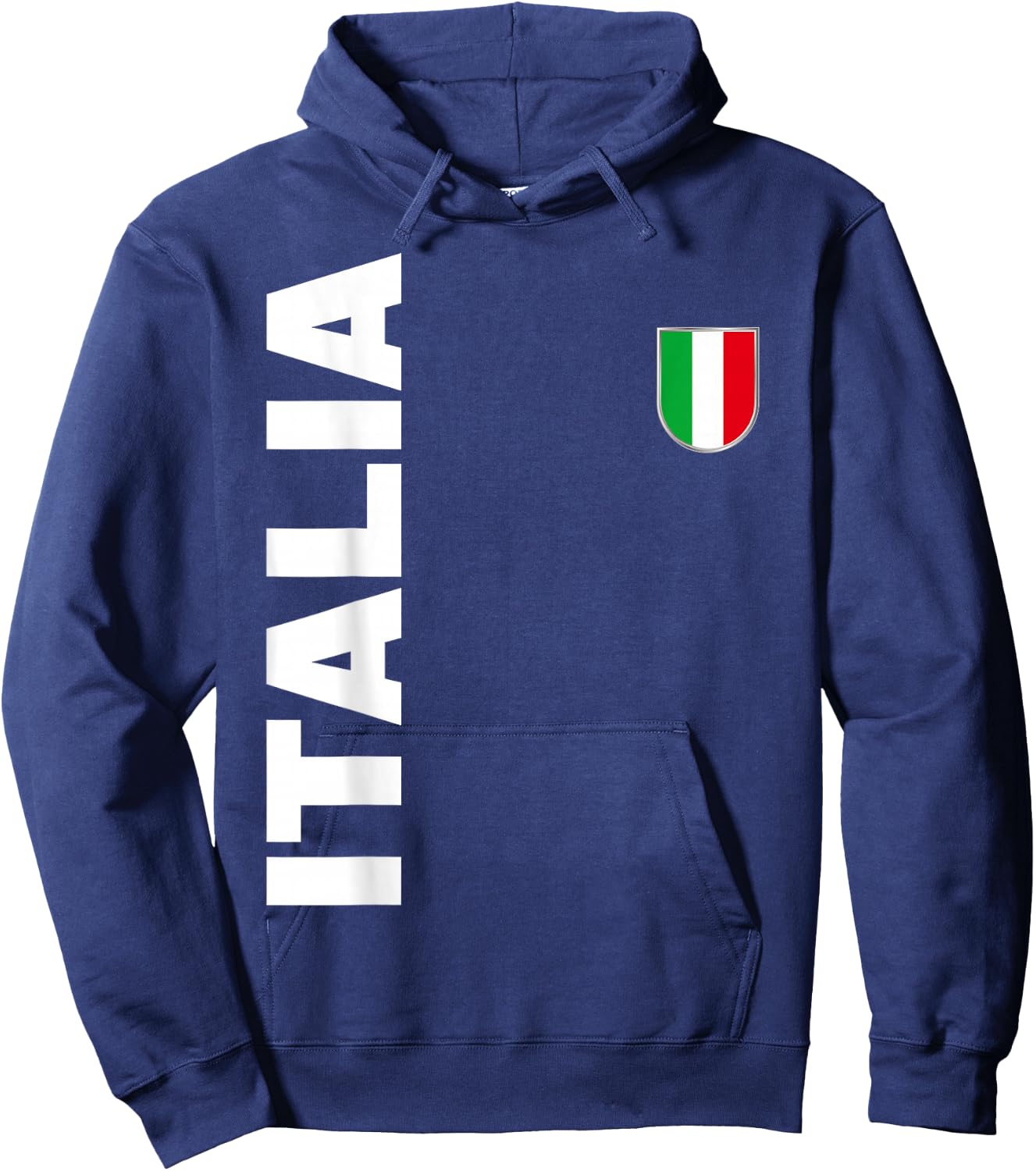Gli Azzurri Italian Fan Flag Italy Hoodie - Hoodie | Navy