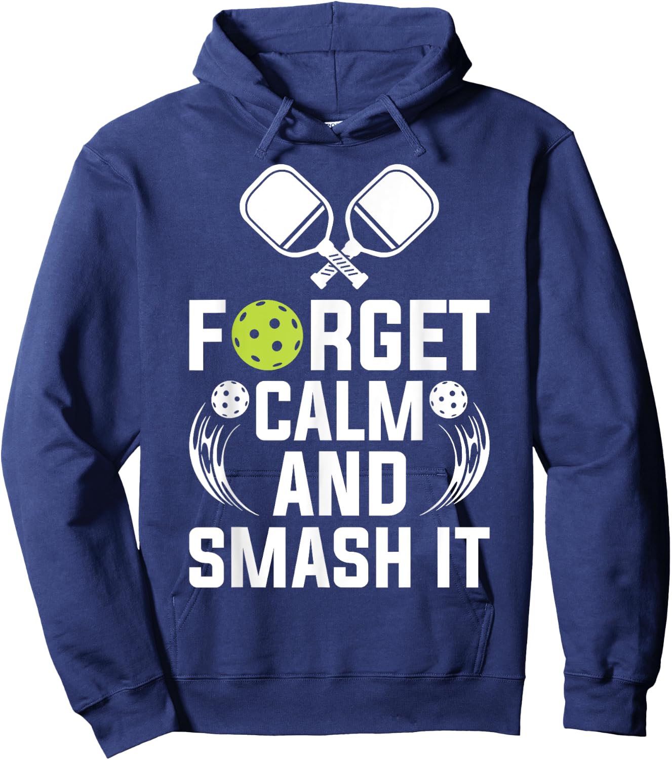 Forget Calm and Smash It Hoodie - Hoodie | Navy