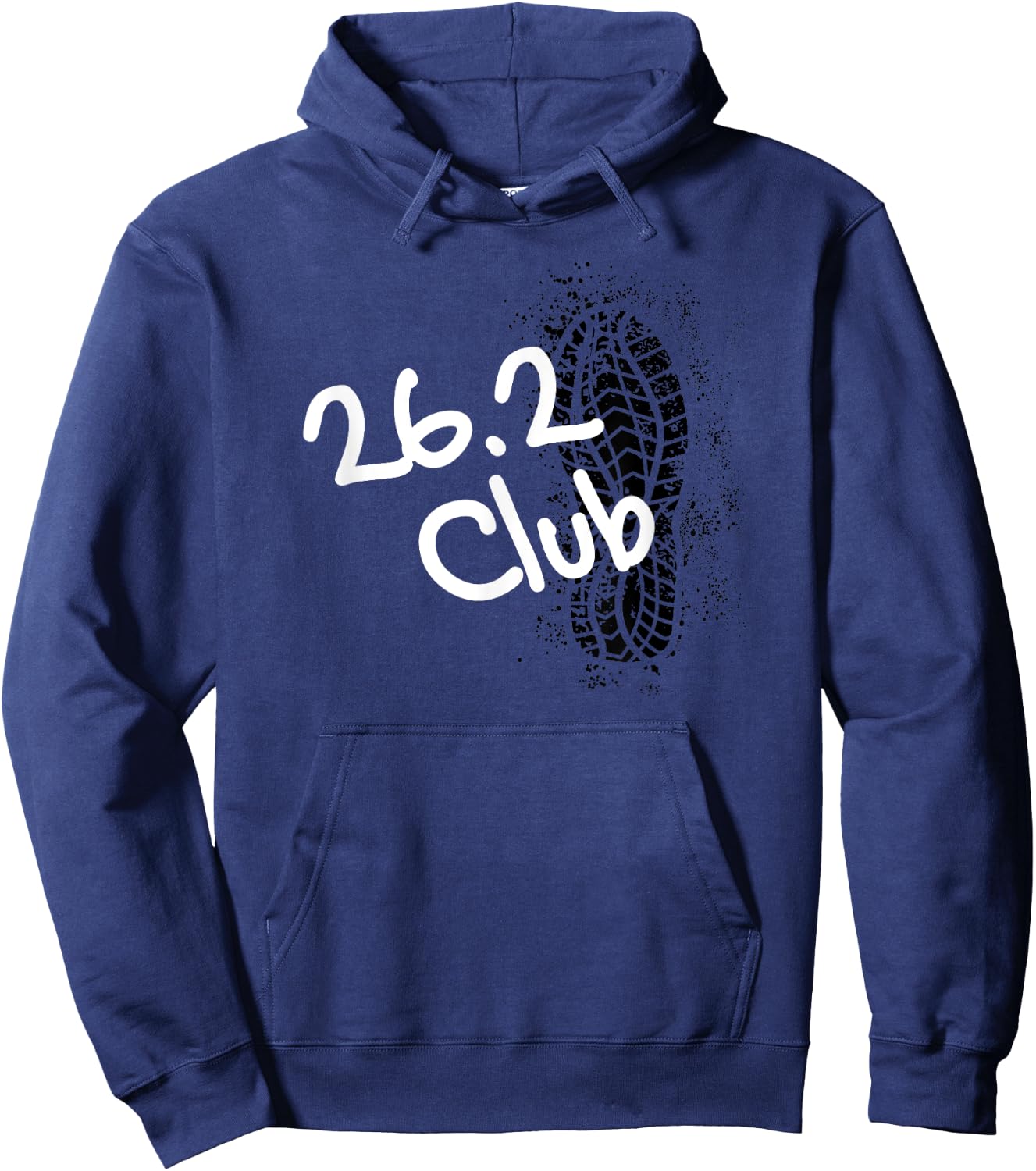 26.2 club Marathon finisher running and jogging Hoodie - Hoodie | Navy