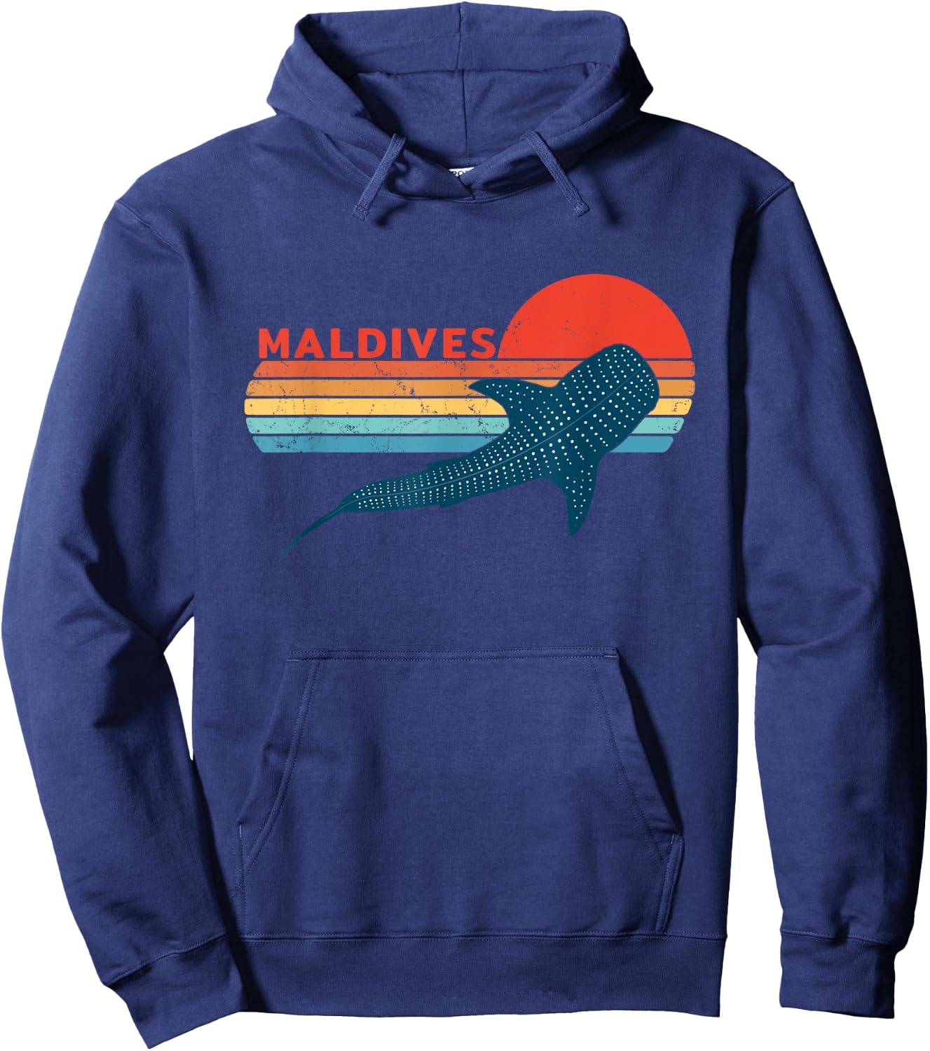 Whale Shark Maldives Diving Hoodie - Hoodie | Navy