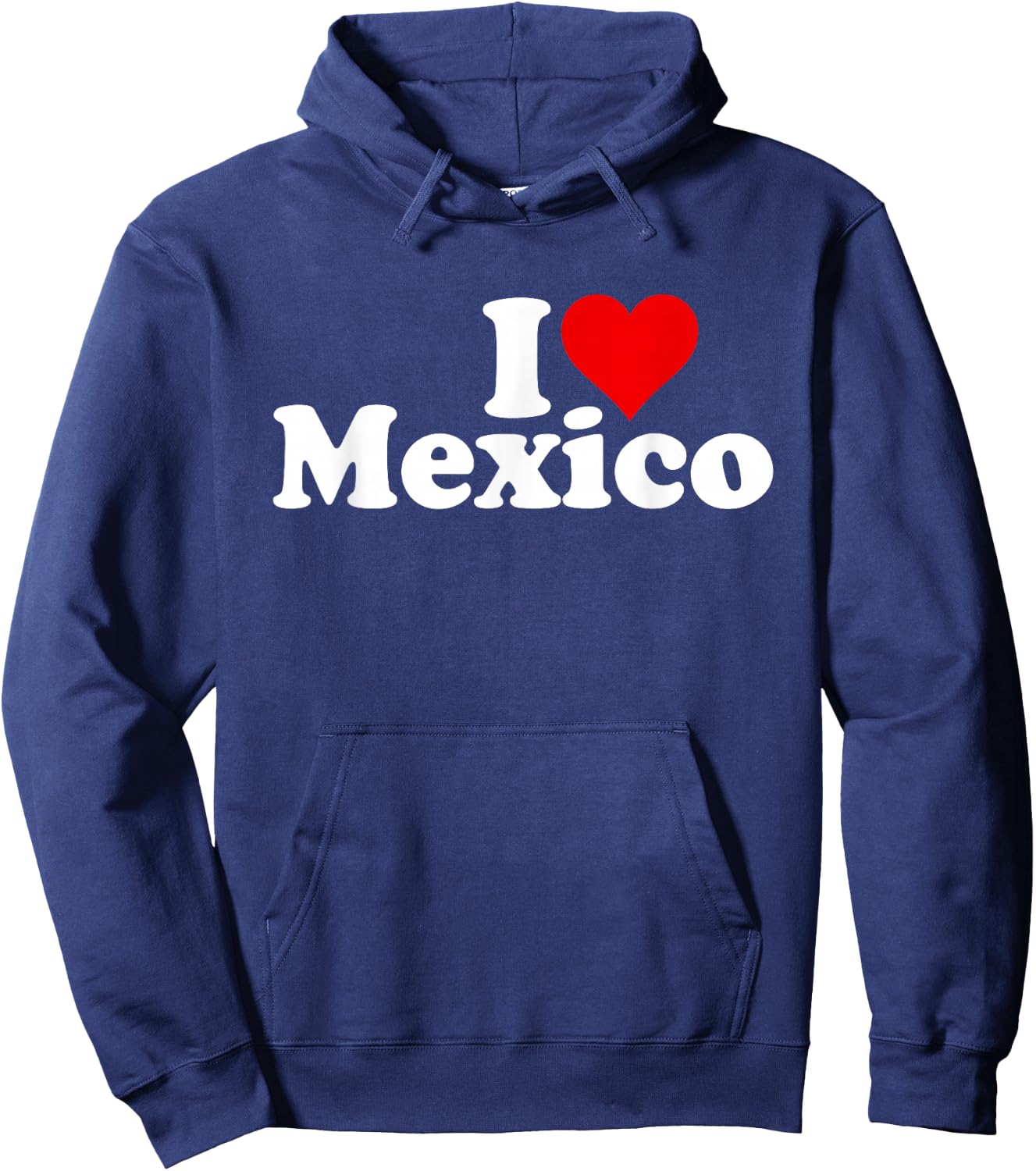 I Love Heart Mexico Hoodie - Hoodie | Navy