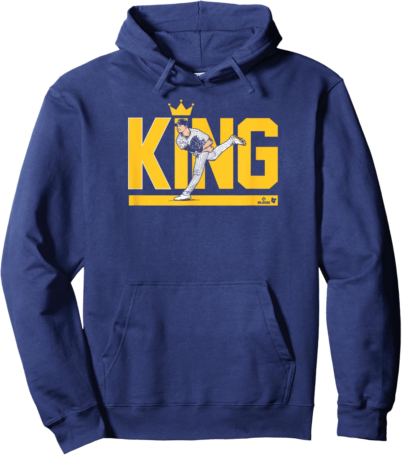 Michael King - Ace Pose - San Diego Baseball Hoodie - Hoodie | Navy