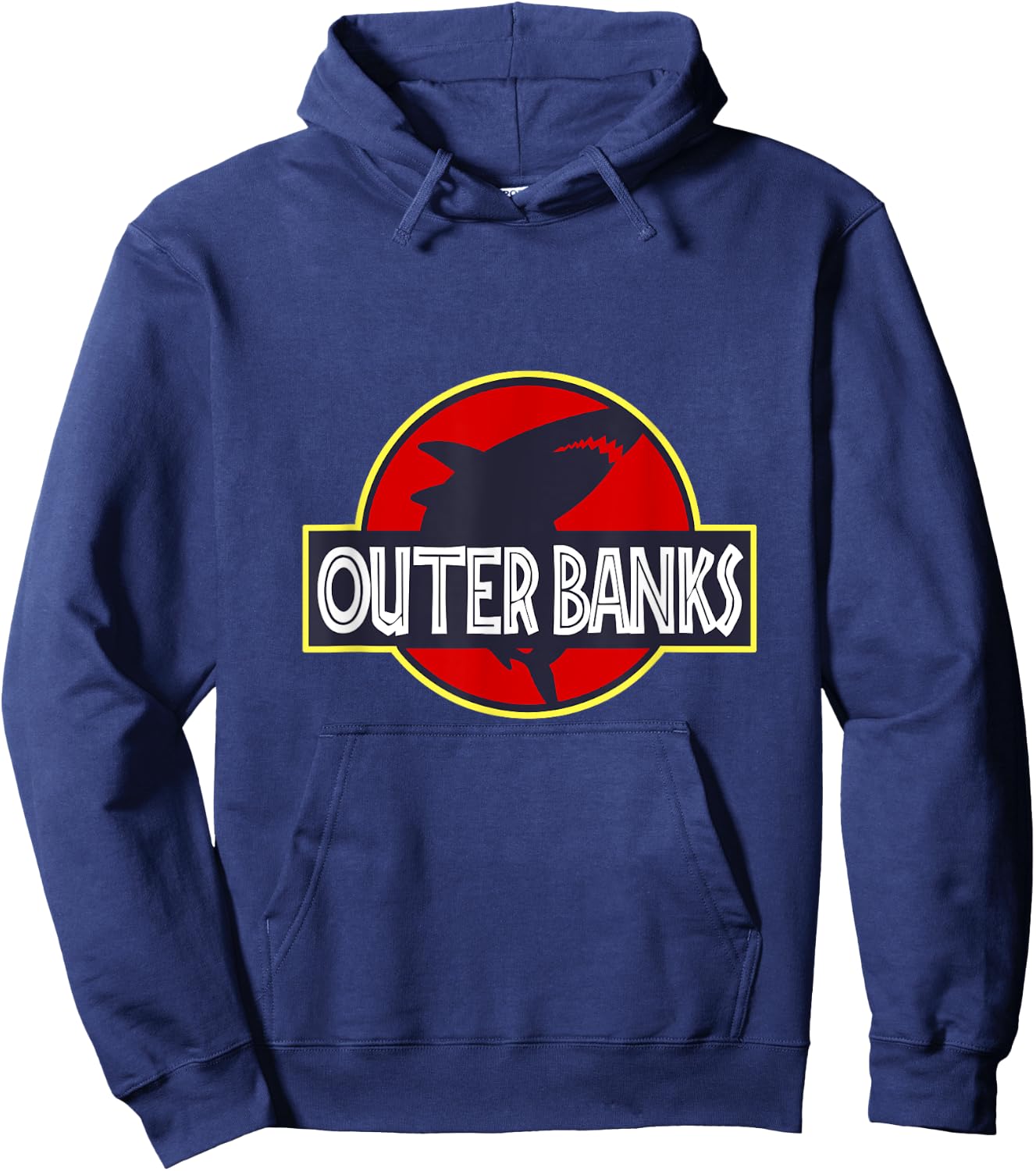 OBX Shark Shirt: Outer Banks of North Carolina Hoodie - Hoodie | Navy