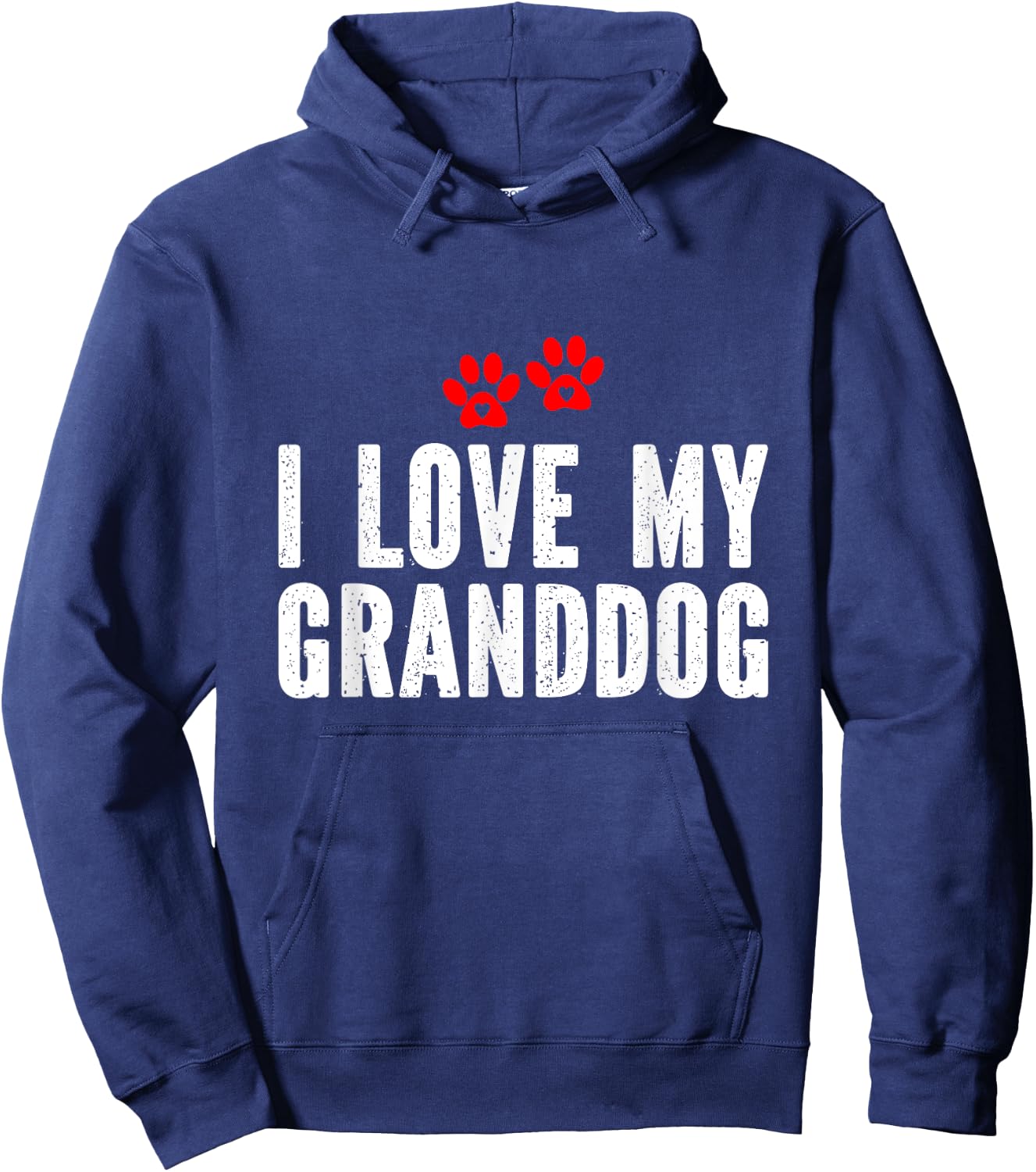I Love My Granddog Hoodie - Hoodie | Navy