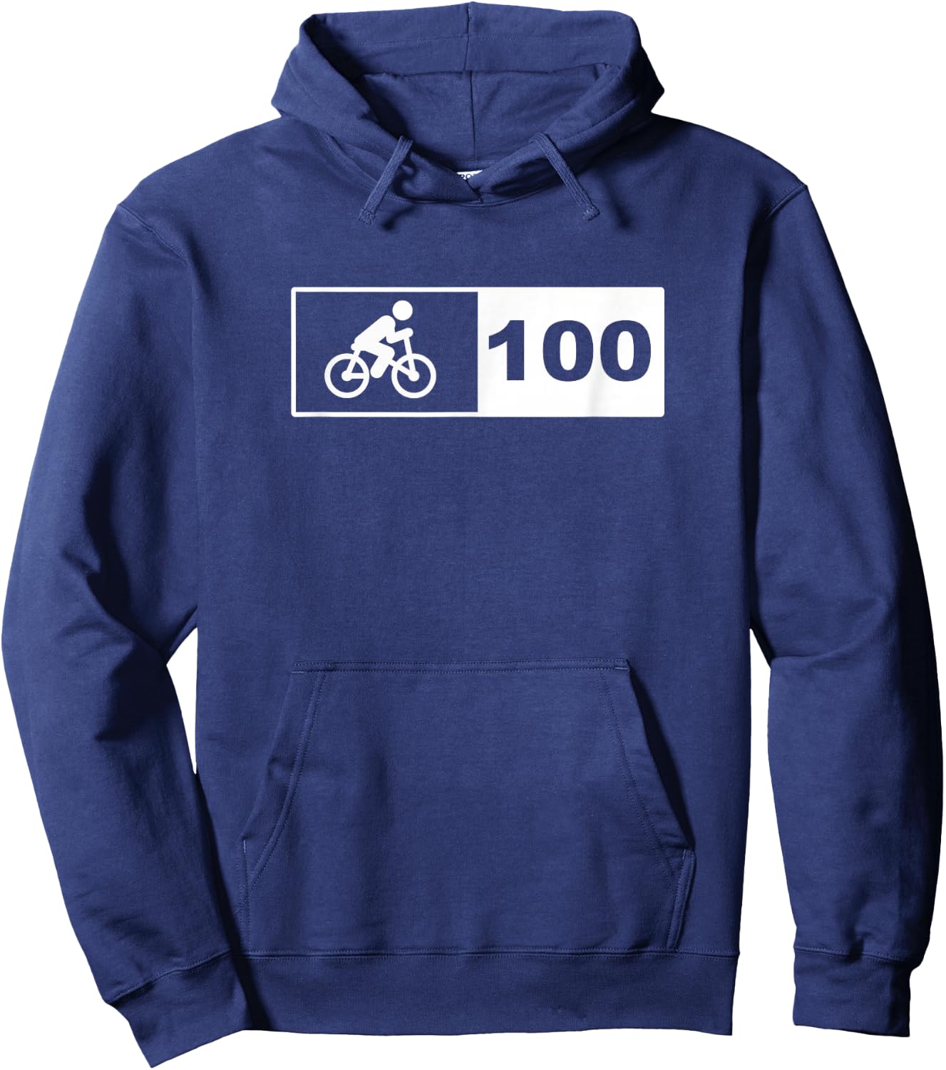 Cycling 100 miles Hoodie - Hoodie | Navy
