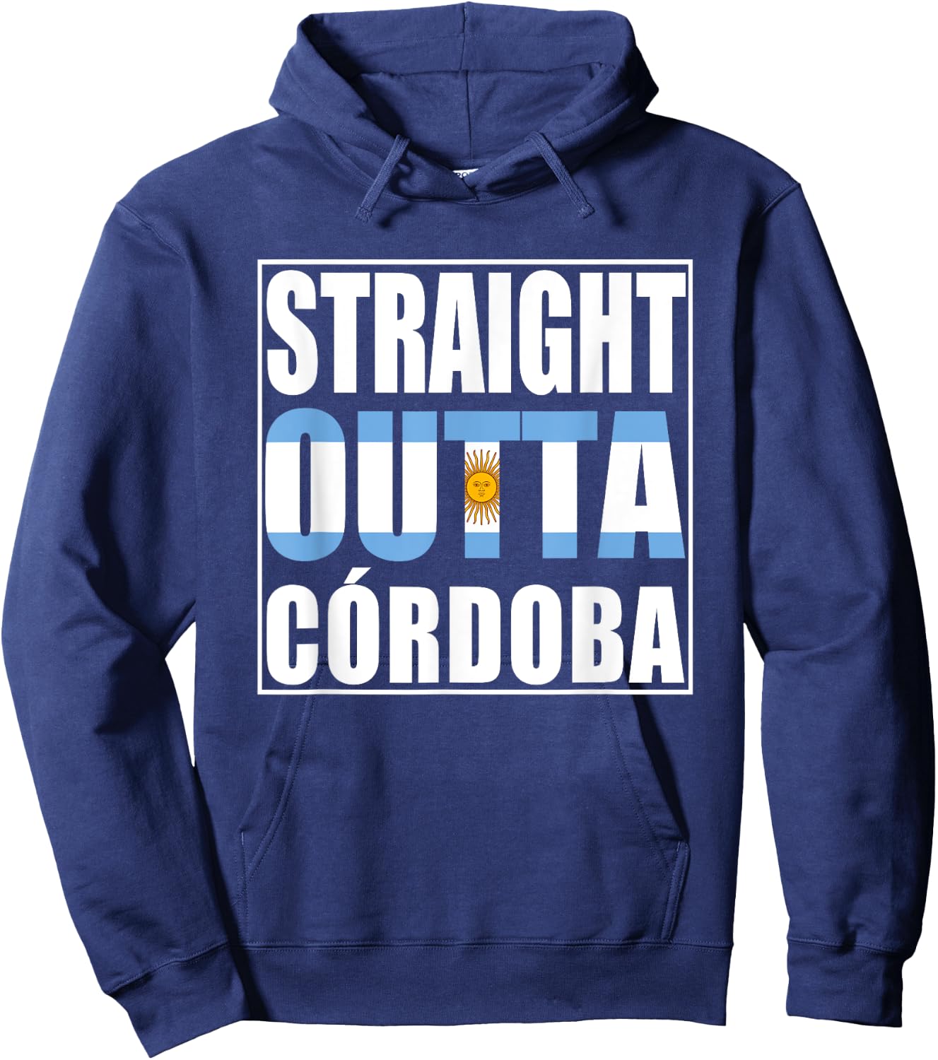 Straight Outta Cordoba Argentina Hoodie - Hoodie | Navy