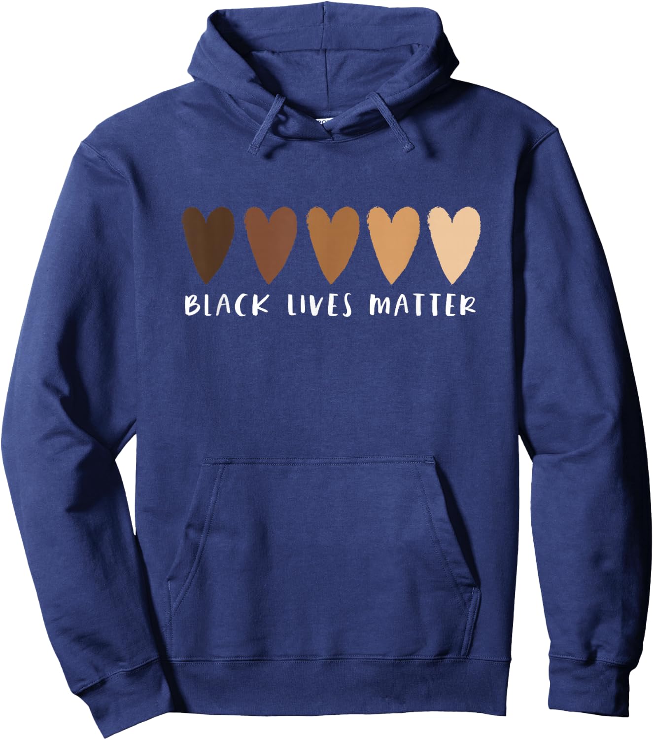 BLM Black Lives Matter Heart Small Hoodie - Hoodie | Navy
