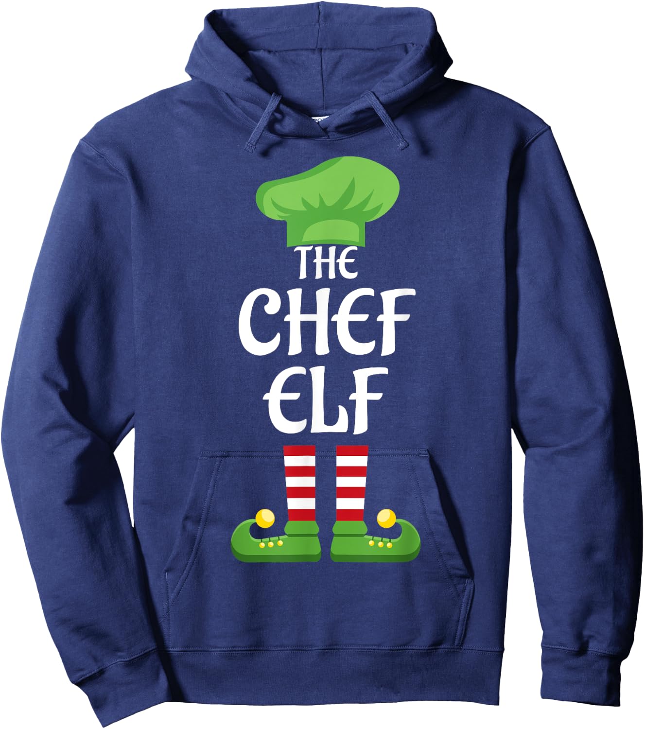 Chef Elf Family Matching Group Christmas Hoodie - Hoodie | Navy