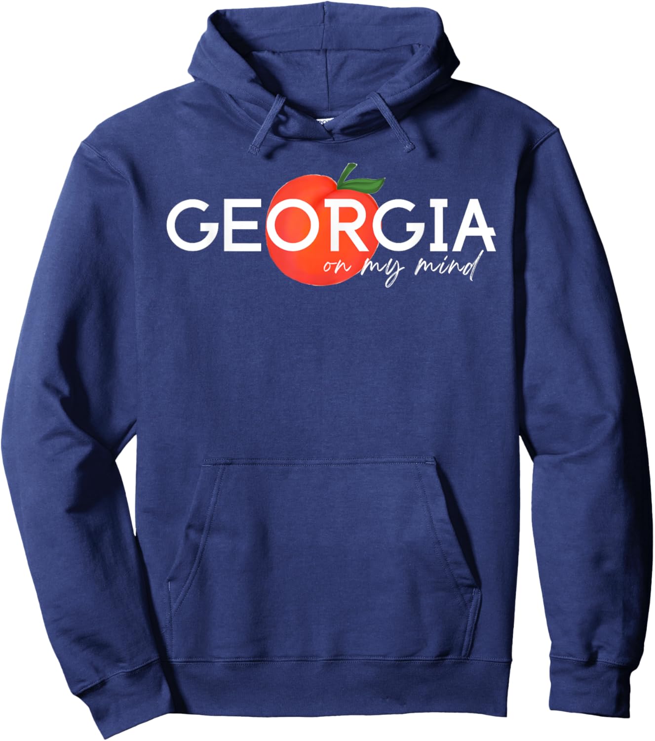 Georgia On My Mind Vacation Souvenir Hoodie - Hoodie | Navy