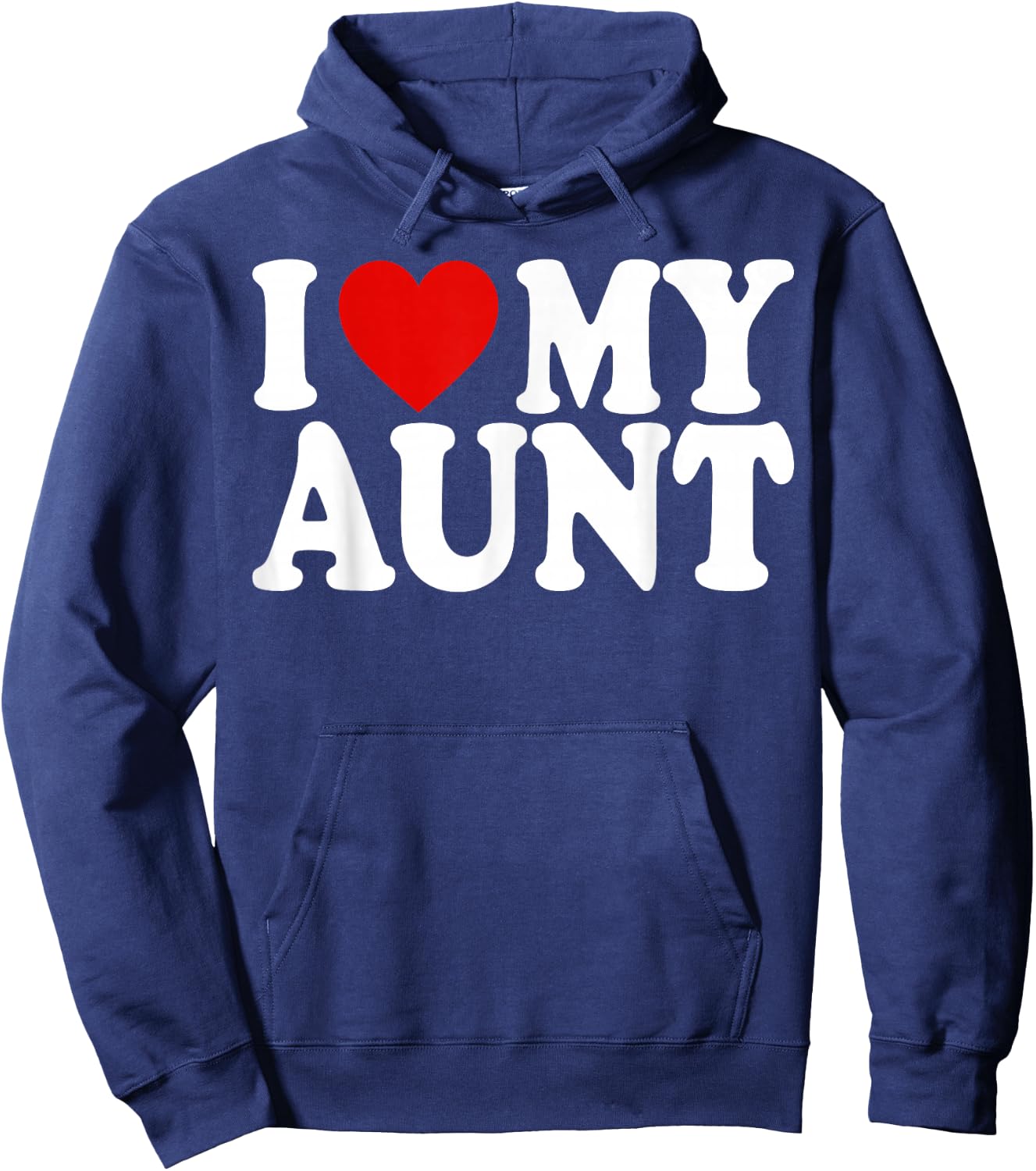 I Heart Love My Aunt Hoodie - Hoodie | Navy