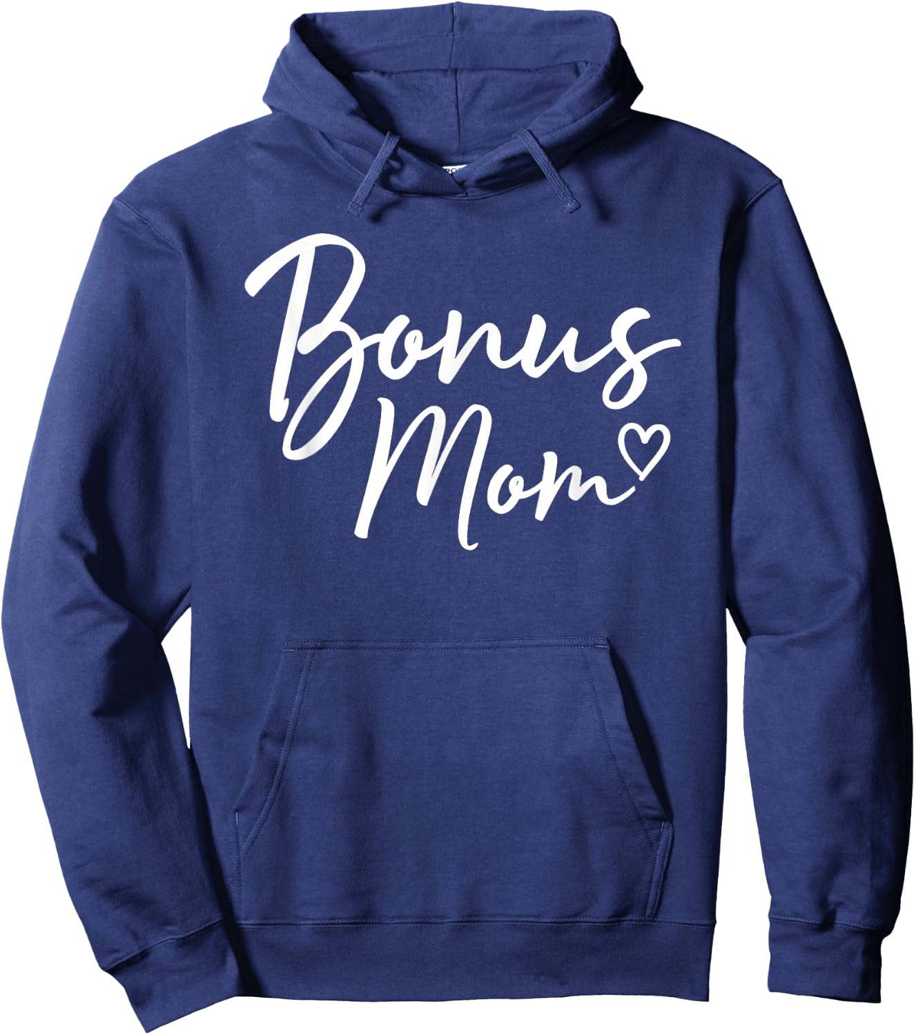 Bonus Mom Gifts Heart Mother's Day Bonus Mom Hoodie - Hoodie | Navy