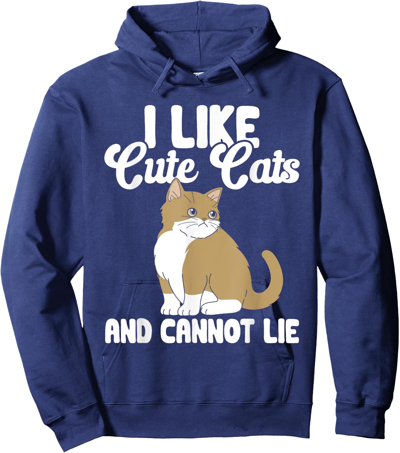 Cat I Like Cute Cats And Cannot Lie Women Kids Hoodie - Hoodie | Navy
