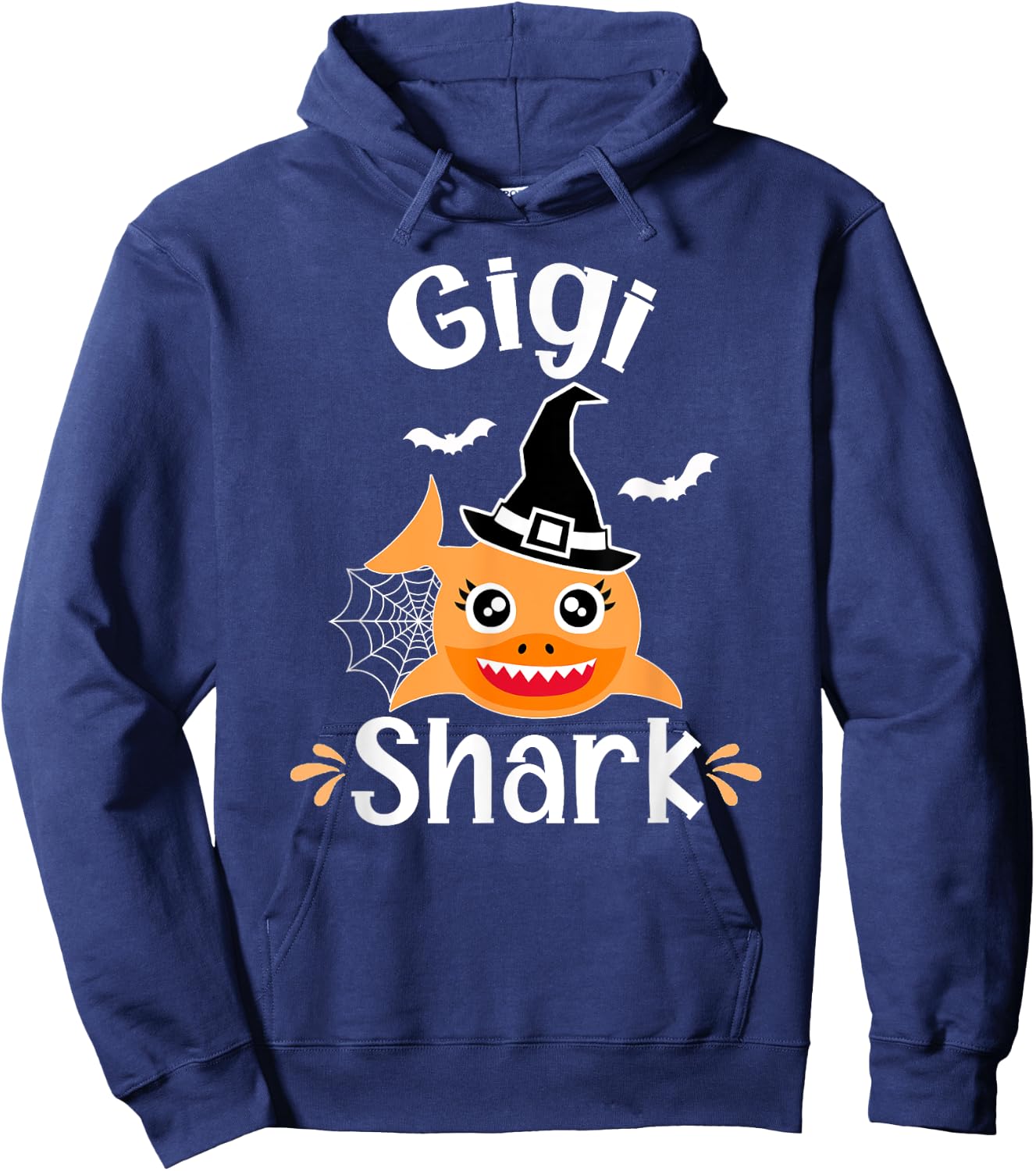 Gigi Shark Funny Halloween Gigi Grandma Hoodie - Hoodie | Navy