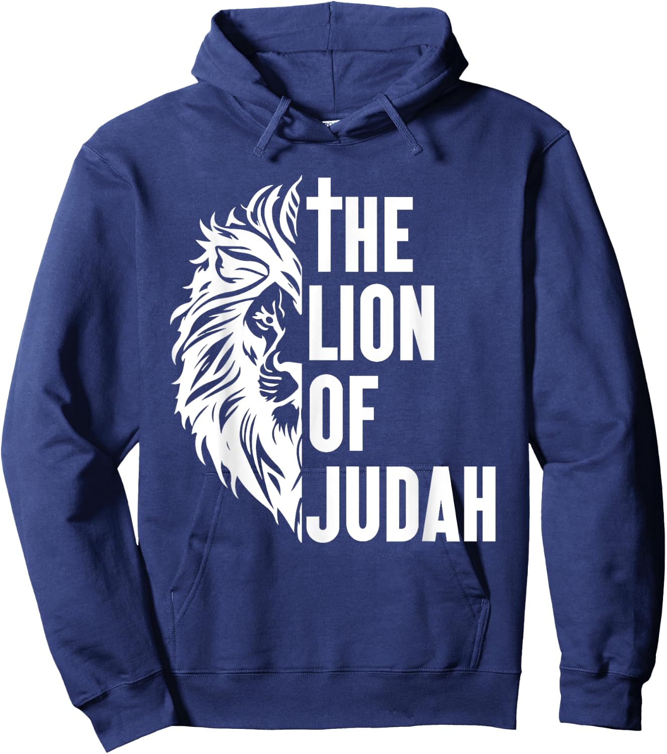 Christian Bible Verse Lion Of Judah Jesus God Hoodie - Hoodie | Navy