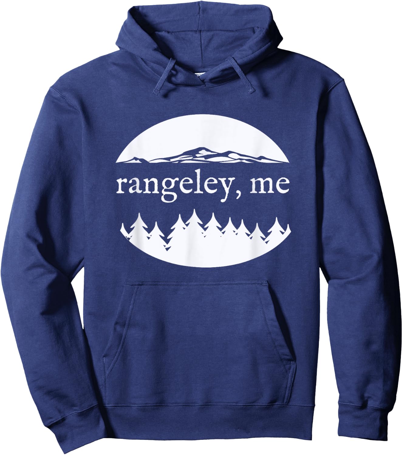 Rangeley Maine Nature Vacation Souvenir Design Hoodie - Hoodie | Navy