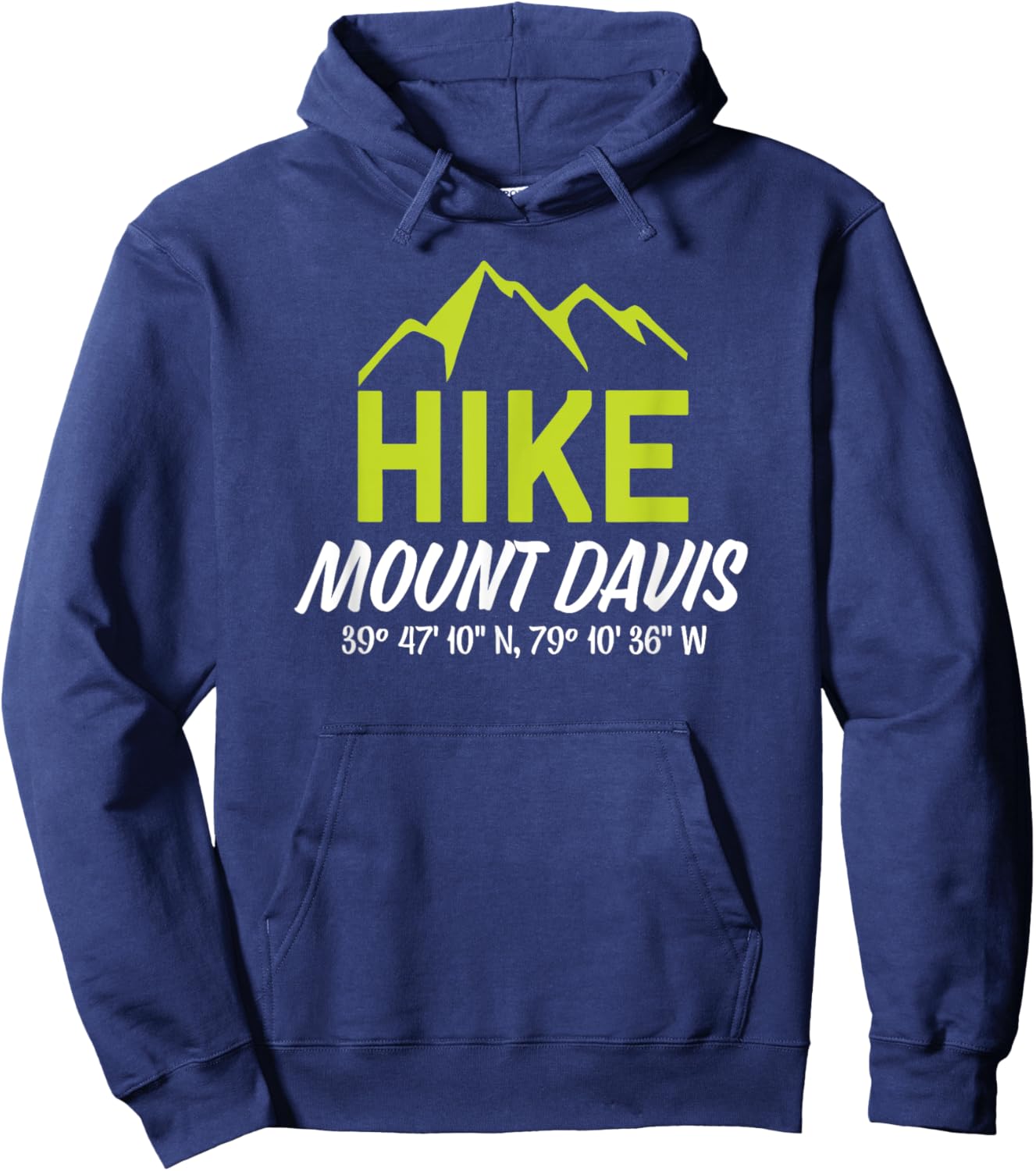Hike Mount Davis Pennsylvania Shirt Hoodie - Hoodie | Navy