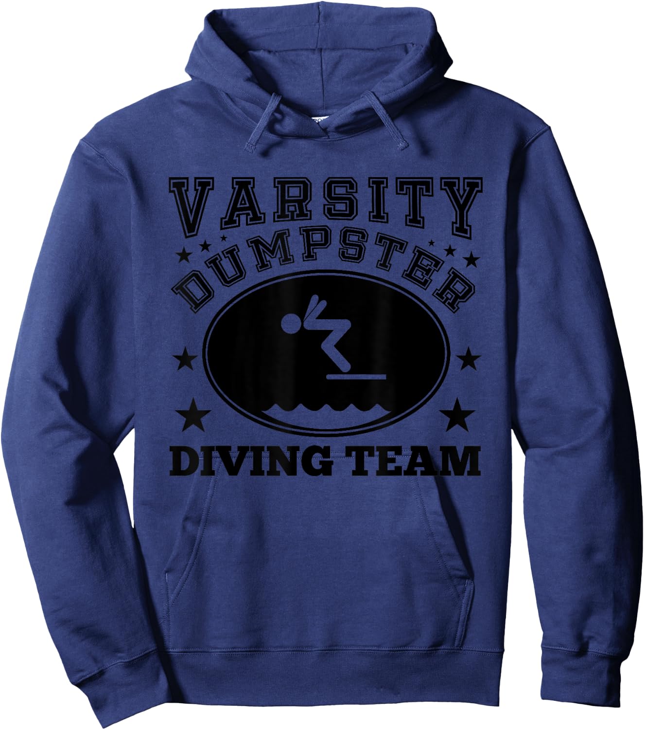 Varsity Dumpster Diving Team Hoodie - Hoodie | Navy