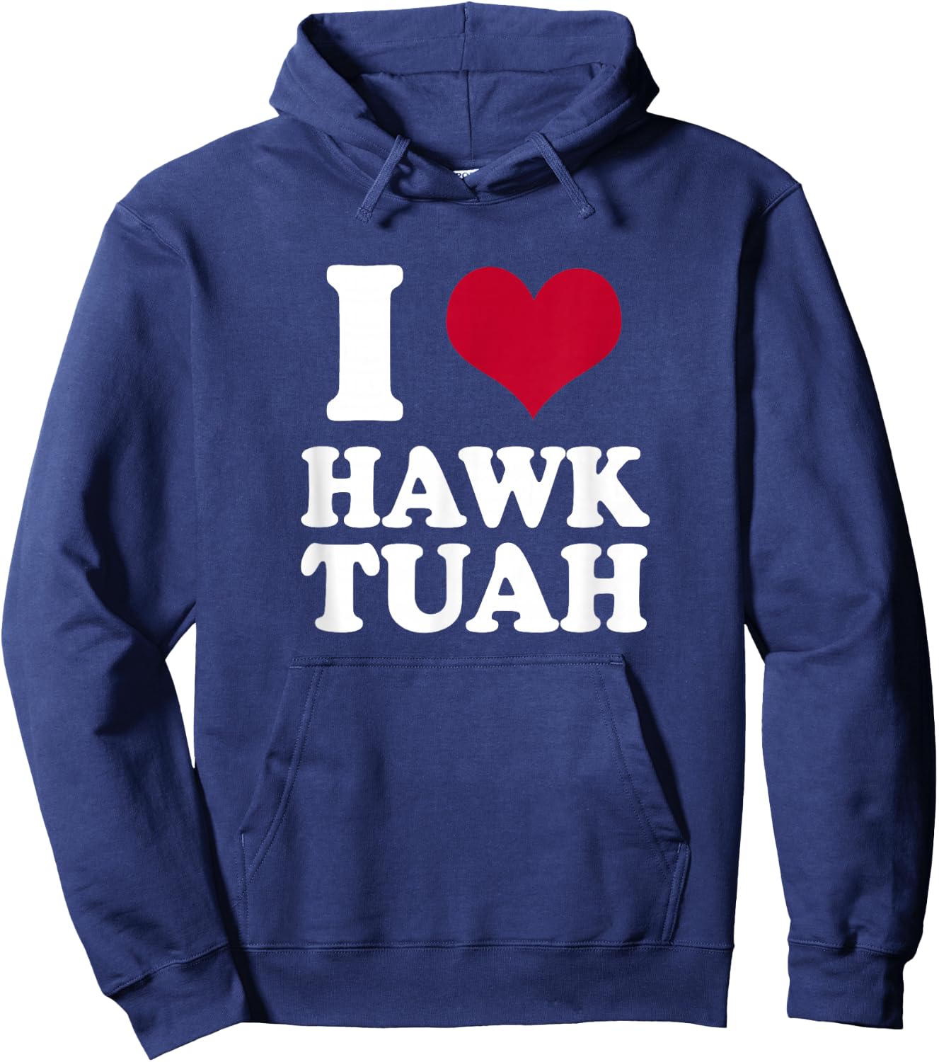 I heart Hawk Tuah Hoodie - Hoodie | Navy