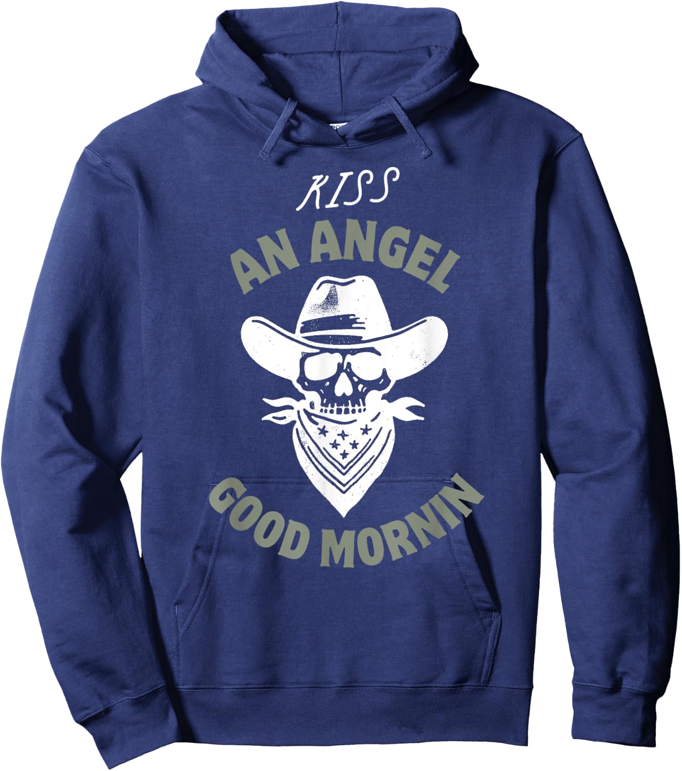 Kiss an Angel Good Mornin Classic Country Hoodie - Hoodie | Navy