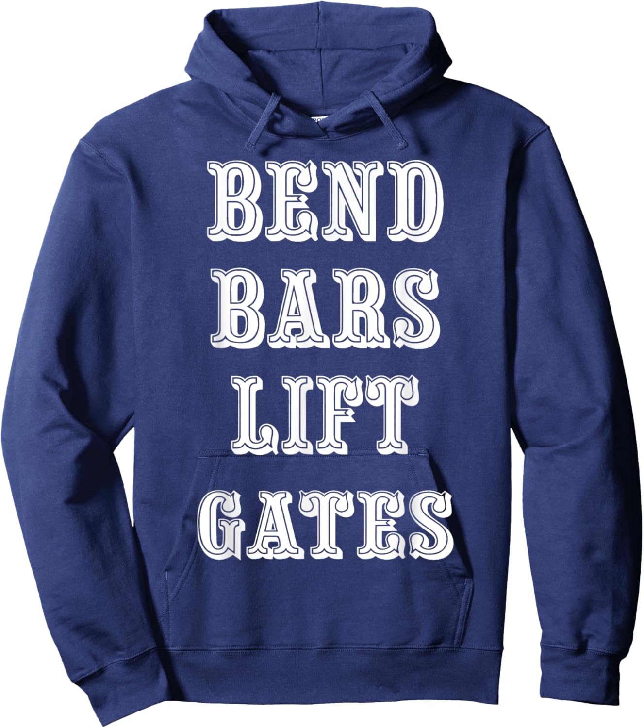 Bend Bars Lift Gates Hoodie - Hoodie | Navy