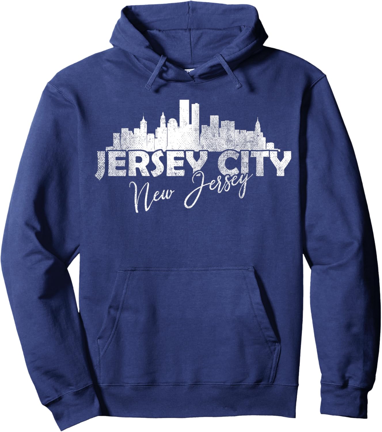 Jersey City New Jersey NJ | Skyline Hoodie - Hoodie | Navy