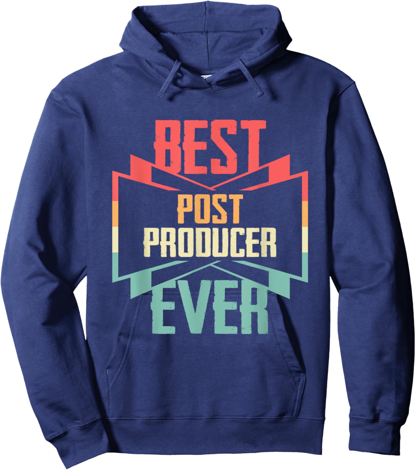 Vintage Best Post Producer Ever Hoodie - Hoodie | Navy