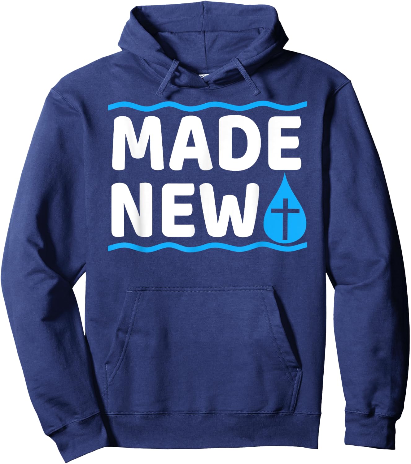 Made New Baptism Hoodie - Hoodie | Navy