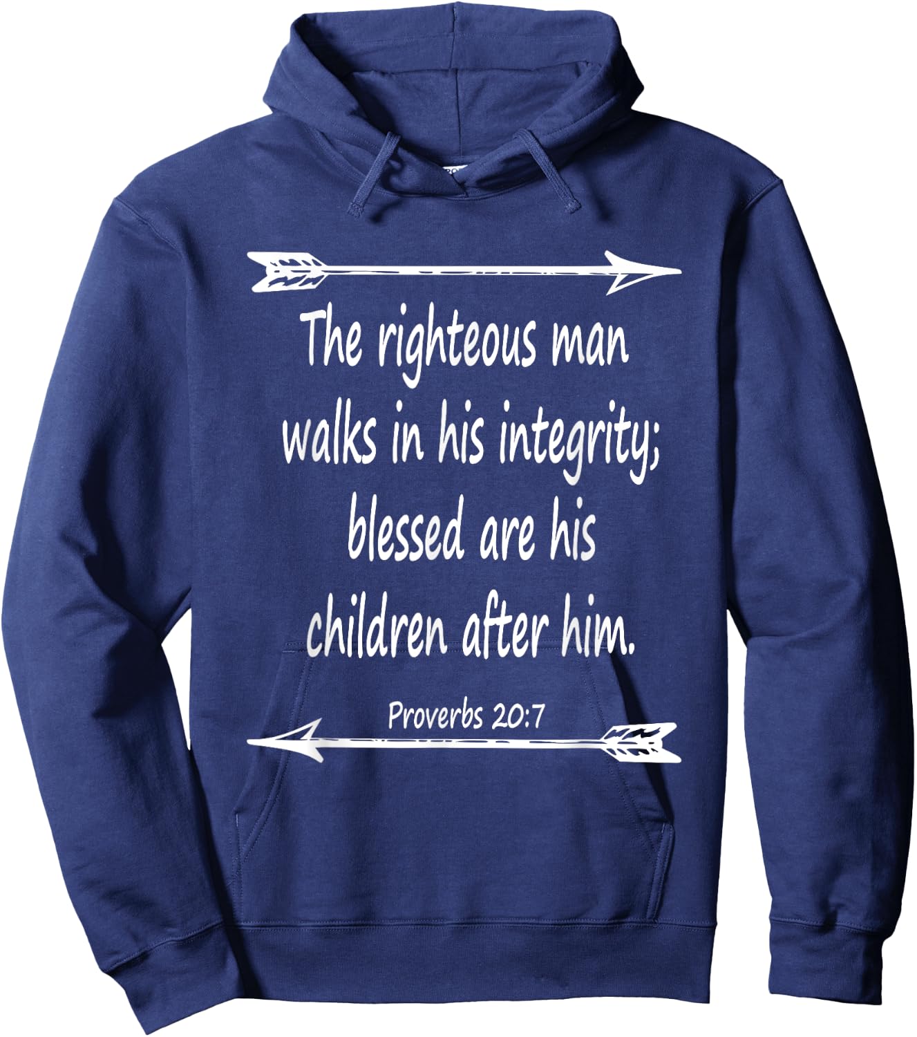 Fathers Day Bible Verse Christian Scripture Hoodie - Hoodie | Navy