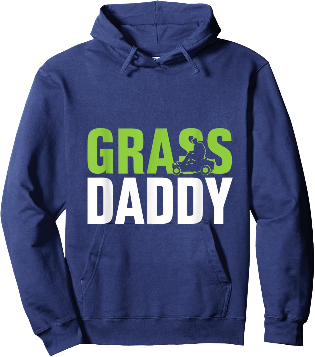 Grass Daddy Mowing Shirt Hoodie - Hoodie | Navy