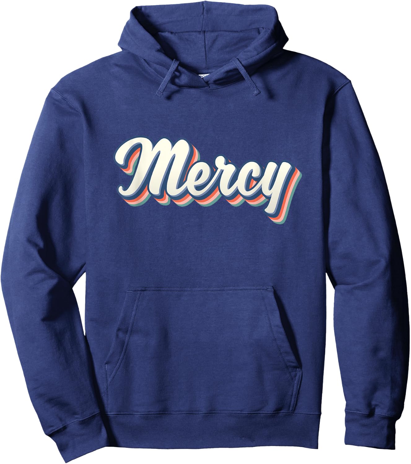 Mercy Youth Vintage Women First Name Mercy Hoodie - Hoodie | Navy