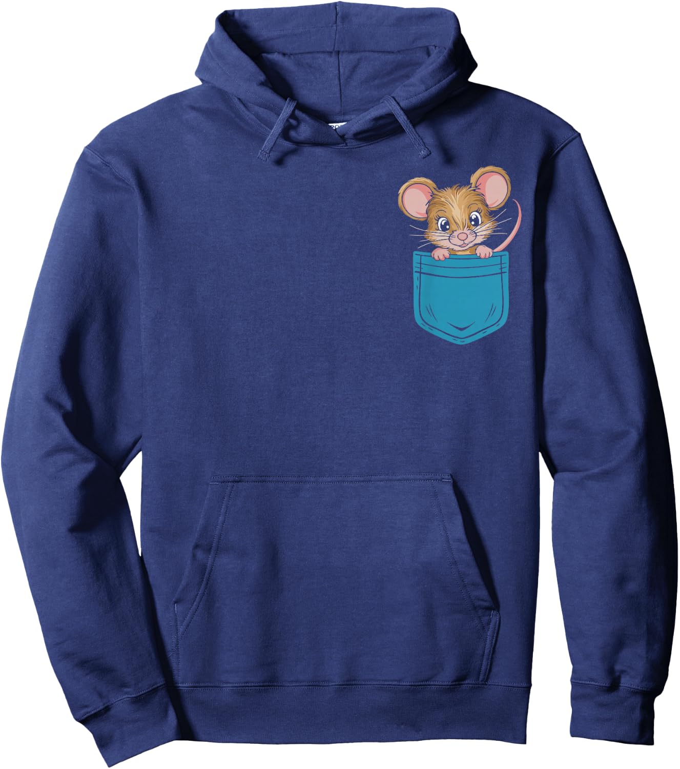 Funny Mouse in Bag Hoodie - Hoodie | Navy